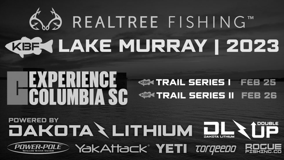 a graphic from Kayak Bass Fishing about a tournament on Lake Murray in SC