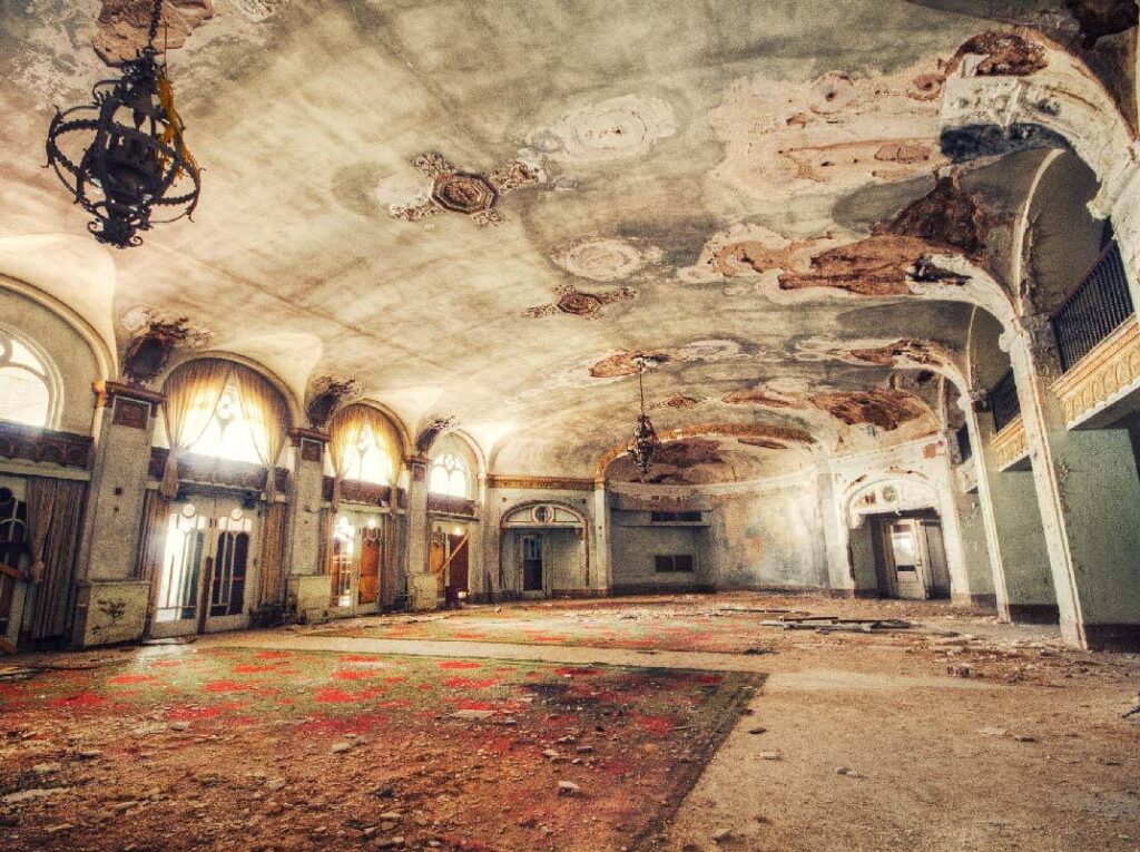 Old ballroom in Baker Hotel