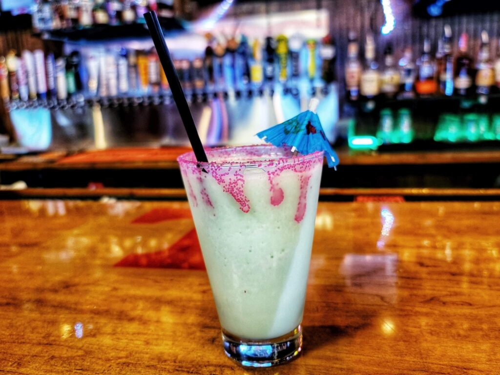 A tropical cocktail