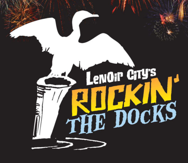 A graphic from Lenoir City's Rockin' the Docks 